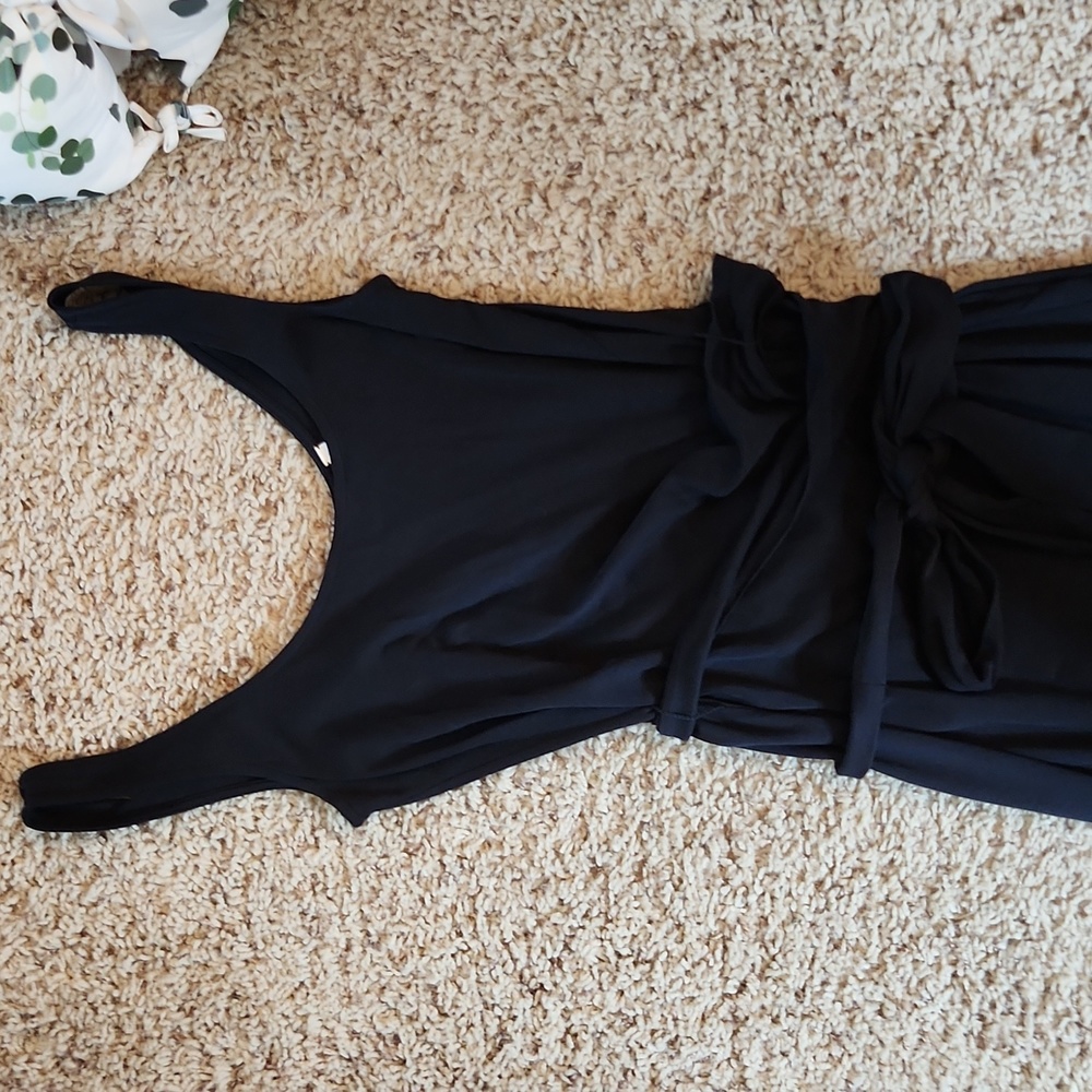 Vince. Scoop neck camisole wrap dress - Picture 2 of 7